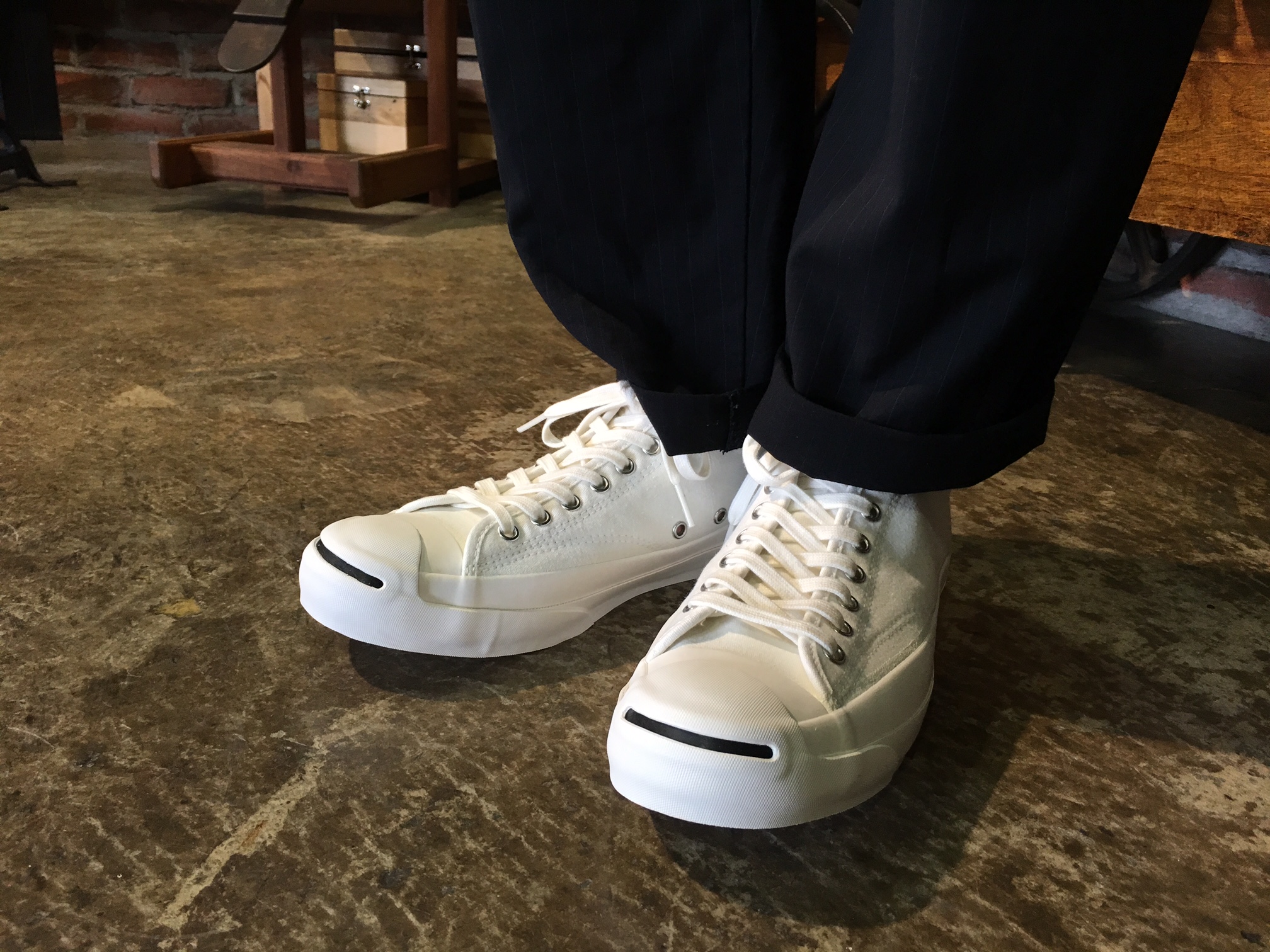 JACK PURCELL CANVAS – White【CONVERSE ADDICT】｜doo-bop 野村ゆかり(Nomura