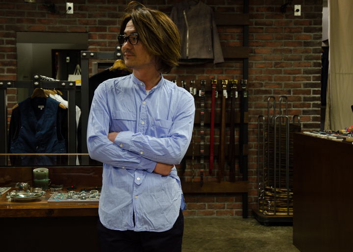 engineered garments Banded Collar Shirts