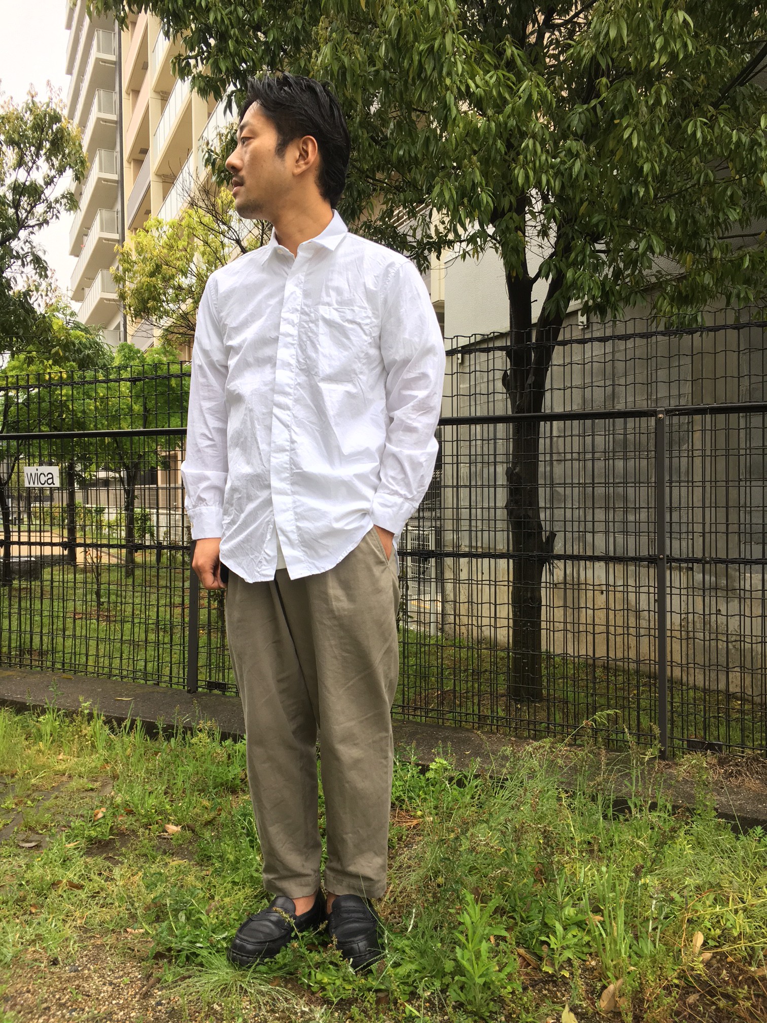 Engineered Garments Short Collar Shirt doo bop