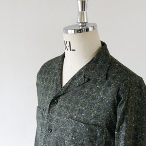 AURALEE silk seersucker zip blouson navy