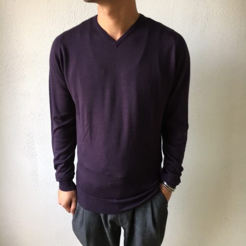 JOHN SMEDLEY ジョンスメドレー SHIPTON Vネック