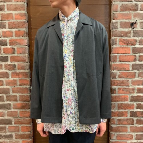 AURALEE WOOL SILK TROPICAL SHIRTS JACKET