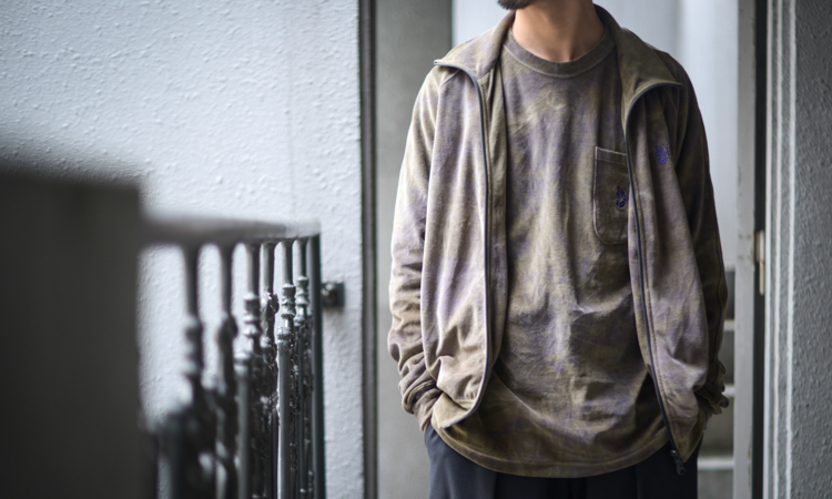 Vol.3906【Needles : Track Jacket – C/Poly Velour / Uneven Dye