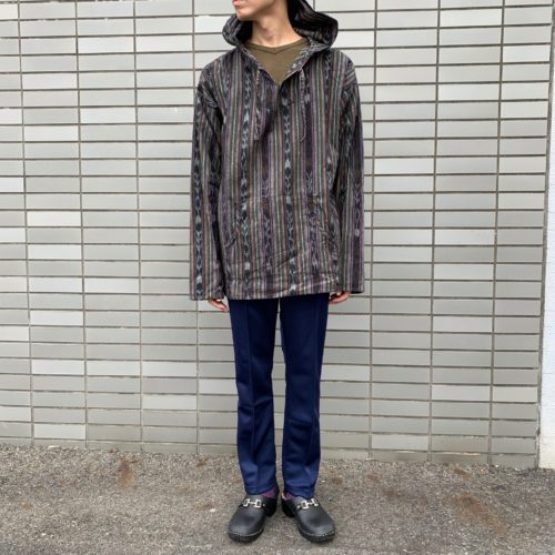 South2 West8 Mexican Parka – Cotton Cloth / Ikat Pattern。｜doo