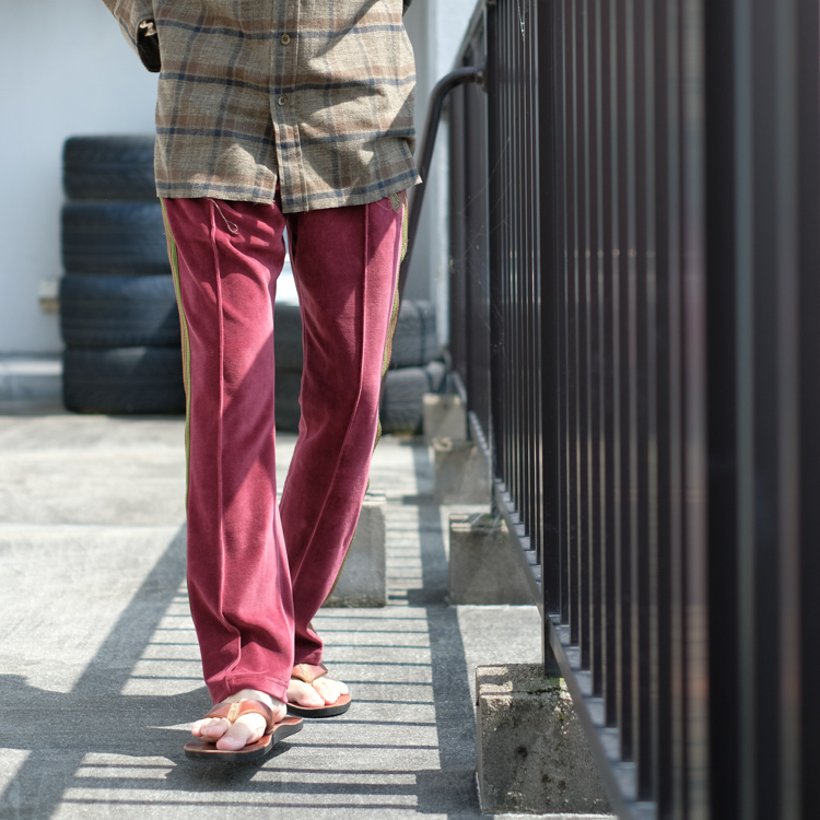 NEEDLES NARROW TRACK PANT VELOUR