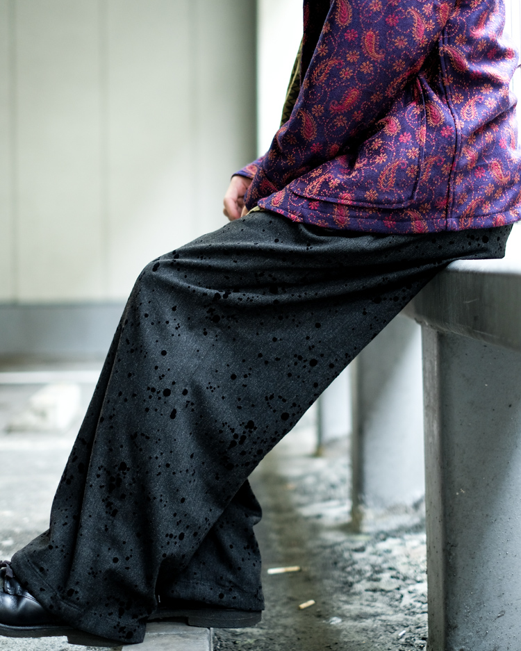 Vol.4386【Engineered Garments：Emerson Pant – Flocking Splatter