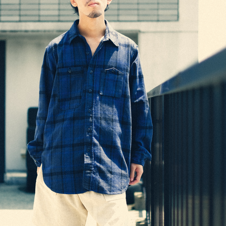 Vol.4915【Engineered Garments：Work Shirt – Plaid Cotton Flannel ...